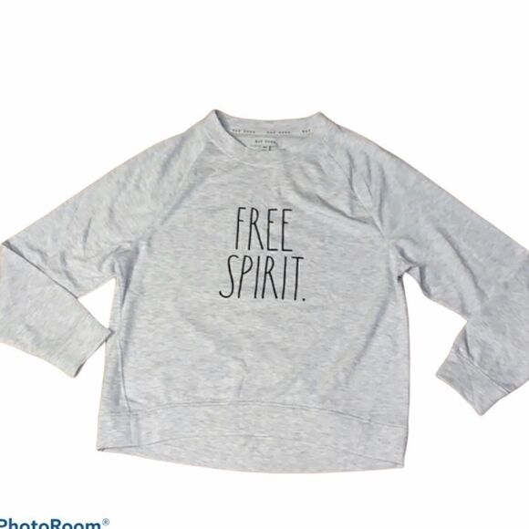 RAE DUNN “FREE SPIRIT.” Crew neck Sweater Large - Picture 1 of 7